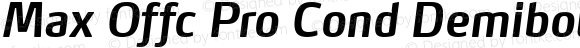 Max Offc Pro Cond Demibold Italic