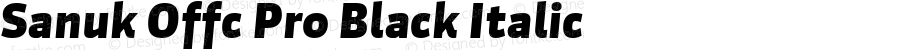 Sanuk Offc Pro Black Italic