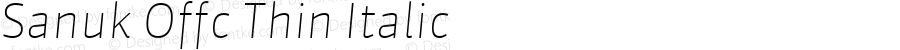 Sanuk Offc Thin Italic