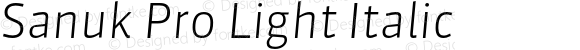 Sanuk Pro Light Italic