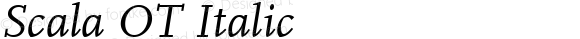 Scala OT Italic