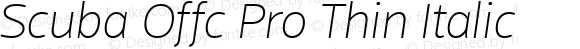 Scuba Offc Pro Thin Italic