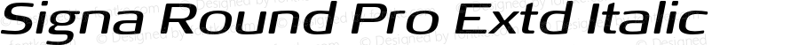 Signa Round Pro Extd Italic