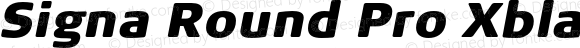 Signa Round Pro Xblack Italic