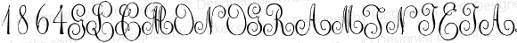 1864 GLC Monogram Initials W90