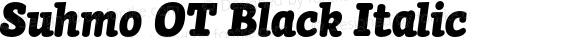 Suhmo OT Black Italic