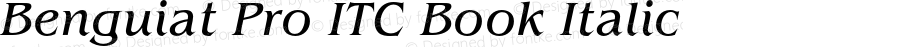 BenguiatProITC-BookItalic