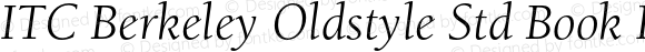 BerkeleyStd-BookItalic