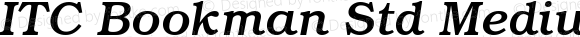 ITC Bookman Std Medium Italic