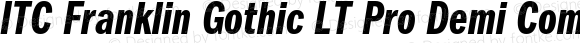 ITCFranklinGothic LT Pro BkCm Bold Italic