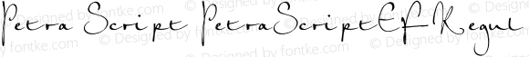 Petra Script PetraScriptEF-Regular