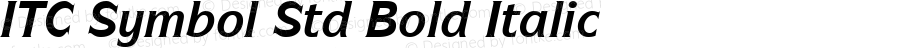 ITC Symbol Std Bold Italic