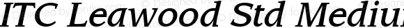 ITC Leawood Std Medium Italic