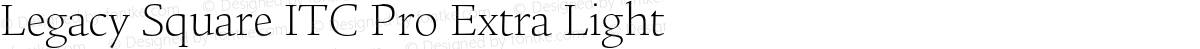 Legacy Square ITC Pro Extra Light