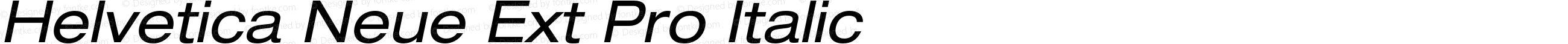 HelveticaNeueExtPro-Italic