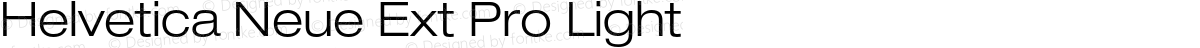 Helvetica Neue Ext Pro Light