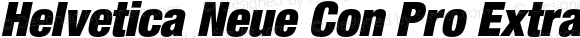 Helvetica Neue Con Pro ExtraBlack Italic
