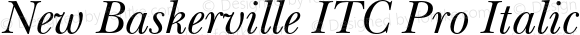 NewBaskervilleITCPro-Italic