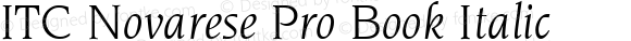 ITC Novarese Pro Book Italic