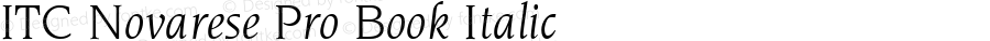 ITC Novarese Pro Book Italic