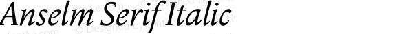 Anselm Serif Italic