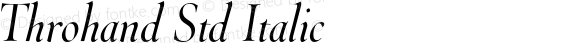 Throhand Std Italic