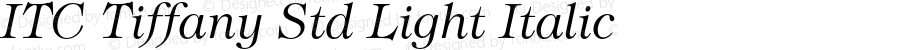 TiffanyStd-LightItalic