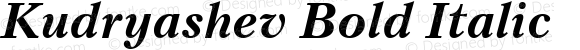 Kudryashev Bold Italic