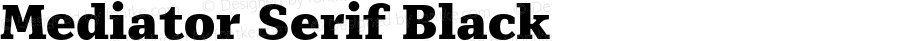 Mediator Serif Black