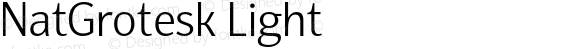 NatGrotesk Light Regular