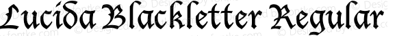 Lucida Blackletter