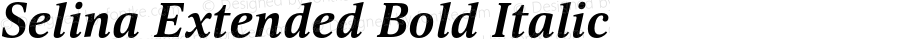 Selina Extended Bold Italic