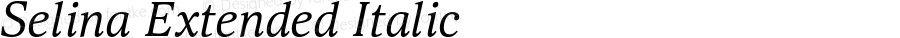 Selina Extended Italic