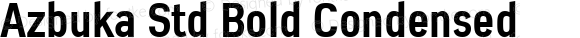 Azbuka Std Bold Condensed