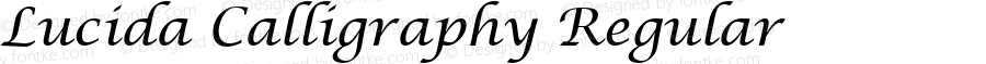 Lucida Calligraphy Regular