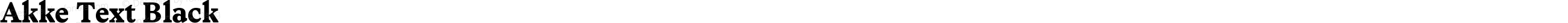 Akke Text Black