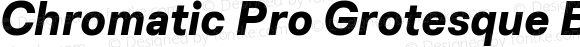 Chromatic Pro Grotesque Bold Italic