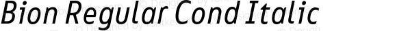 Bion Regular Cond Italic