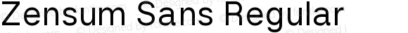Zensum Sans Regular