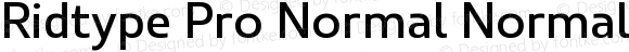 Ridtype Pro Normal Normal Version 1.000;July 19, 2023;FontCreator 14.0.0.2814 64-bit