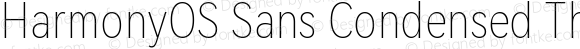 HarmonyOS Sans Condensed Thin