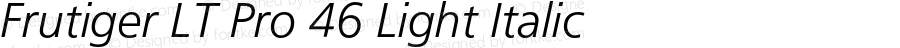 FrutigerLTPro-LightItalic