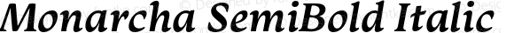 Monarcha SemiBold Italic
