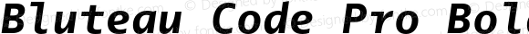 Bluteau Code Pro Bold Italic