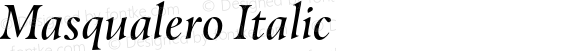 Masqualero Italic