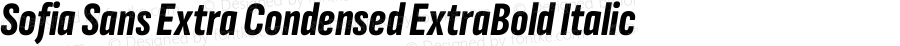 Sofia Sans Extra Condensed ExtraBold Italic