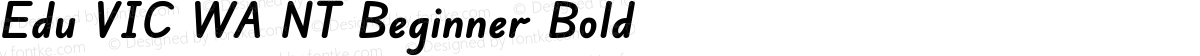 Edu VIC WA NT Beginner Bold