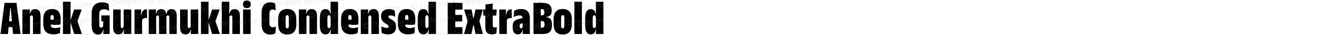 Anek Gurmukhi Condensed ExtraBold