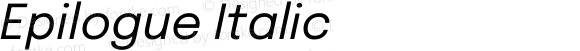 Epilogue Italic