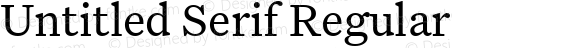 Untitled Serif Regular